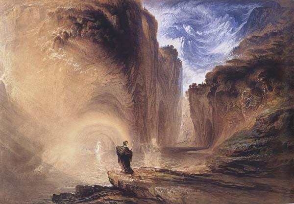 John Martin Manfred and the Witch of the Alps (mk47) Germany oil painting art